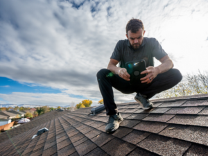 GAF Master Elite certified roofer near me in Bellingham performing roof inspection