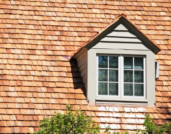 Beautiful cedar roof on a rustic home in Anacortes